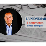 Aldo Berlinguer editoriale sull'unione sarda con commento situazione sociale politica economica dell'Italia e della Sardegna